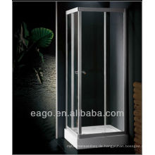 Rahmen aus gehärtetem Glas Aluminium EAGO Duschkabine mit Tablett